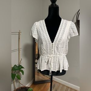 American eagle cropped plunge top